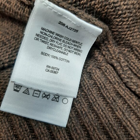 Columbia Men's Tall 100% Cotton Brown Pullover Knitted Sweater Size XLT - Picture 8 of 8